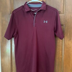 Under Armour Men's Burgundy Polo Shirt